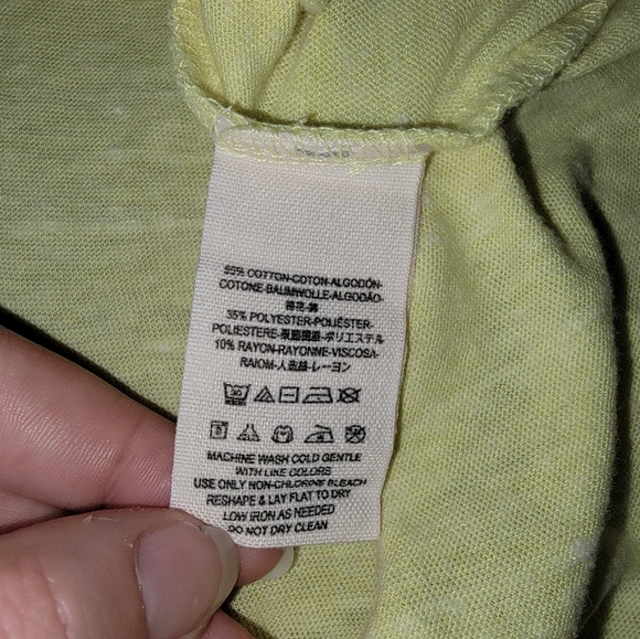 We The Free By Free People Top Size S Yellow/Charcoal - Picture 7 of 8